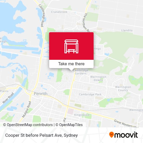 Cooper St before Pelsart Ave map