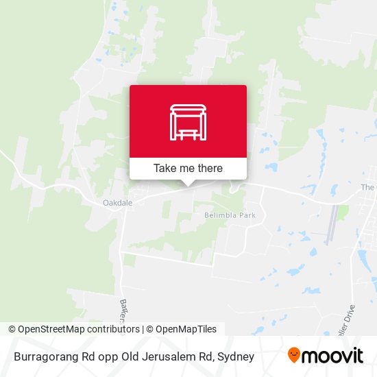 Burragorang Rd opp Old Jerusalem Rd map