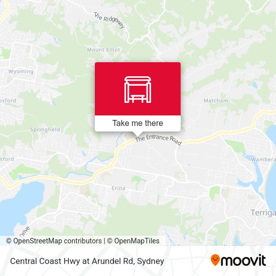 Central Coast Hwy at Arundel Rd map