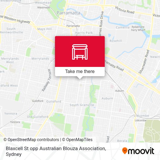 Blaxcell St opp Australian Blouza Association map