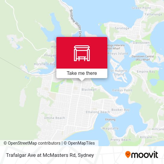 Trafalgar Ave at McMasters Rd map