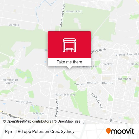 Rymill Rd opp Petersen Cres map