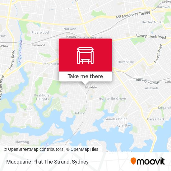 Macquarie Pl at The Strand map