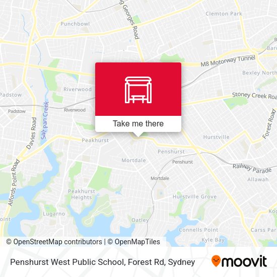Penshurst West Public School, Forest Rd map