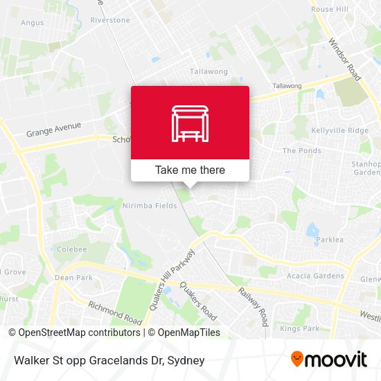 Walker St opp Gracelands Dr map
