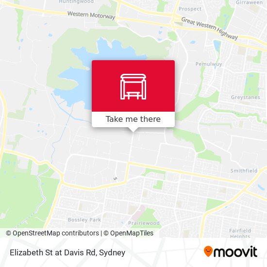 Elizabeth St at Davis Rd map