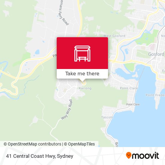 41 Central Coast Hwy map
