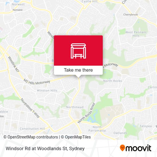 Windsor Rd at Woodlands St map