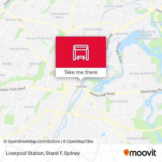 Liverpool Station, Stand F map
