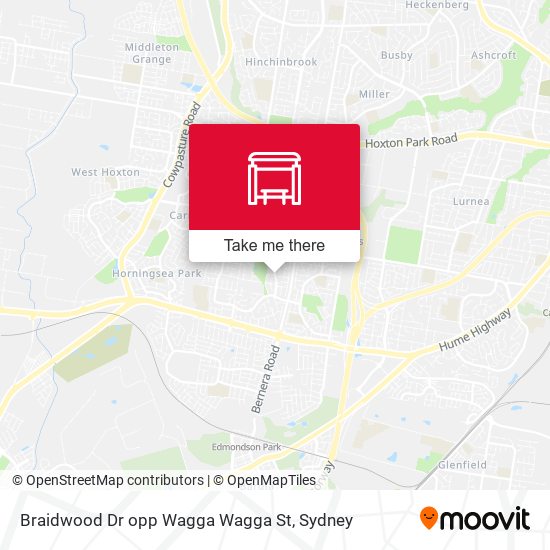 Braidwood Dr opp Wagga Wagga St map