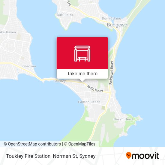 Toukley Fire Station, Norman St map