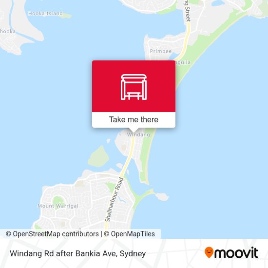 Windang Rd after Bankia Ave map