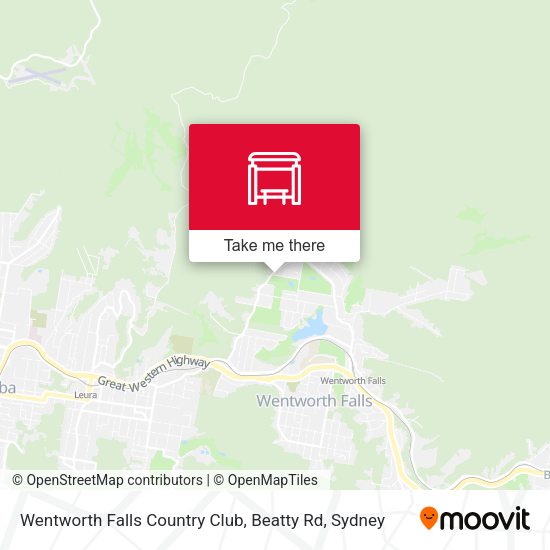 Wentworth Falls Country Club, Beatty Rd map