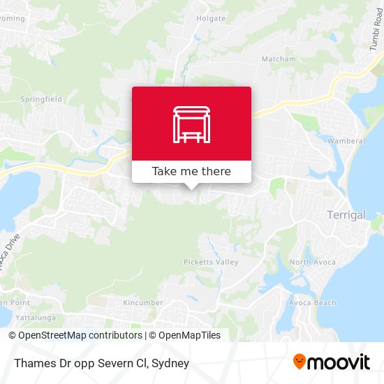 Thames Dr opp Severn Cl map