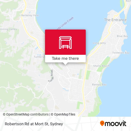 Robertson Rd at Mort St map