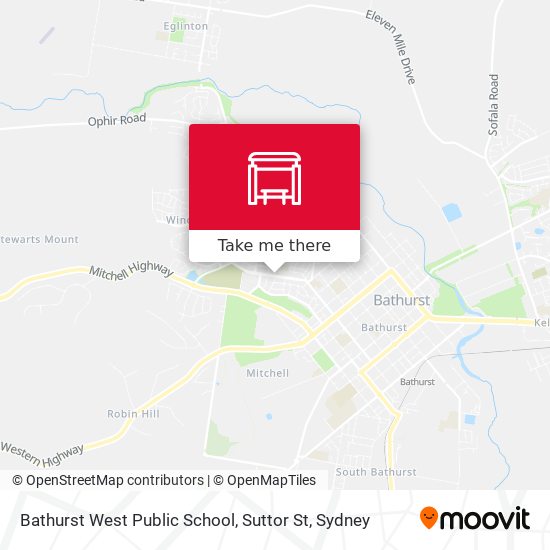 Bathurst West Public School, Suttor St map