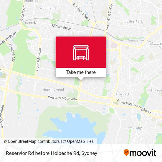 Reservior Rd before Holbeche Rd map
