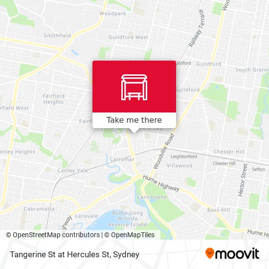 Tangerine St at Hercules St map
