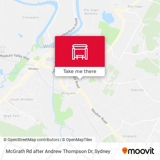 McGrath Rd after Andrew Thompson Dr map