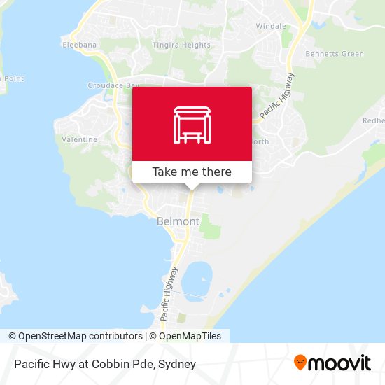 Pacific Hwy at Cobbin Pde map