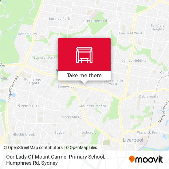 Our Lady Of Mount Carmel Primary School, Humphries Rd map