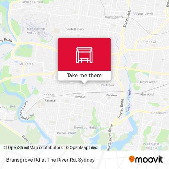 Mapa Bransgrove Rd at The River Rd