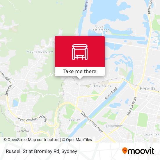 Russell St at Bromley Rd map