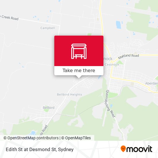 Edith St at Desmond St map