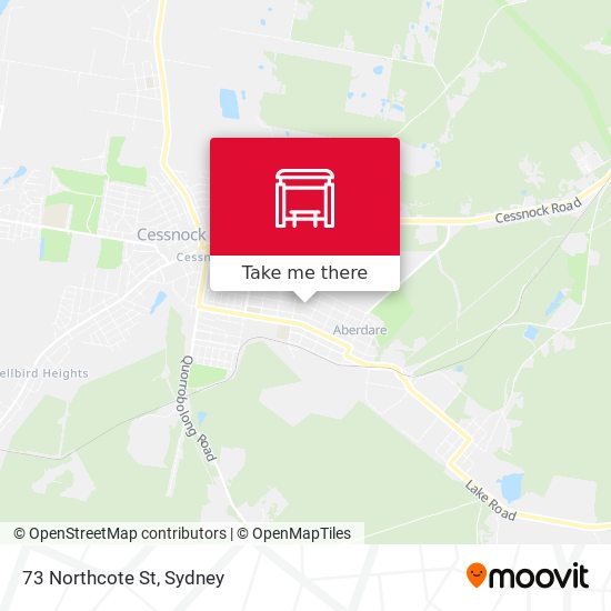 73 Northcote St map