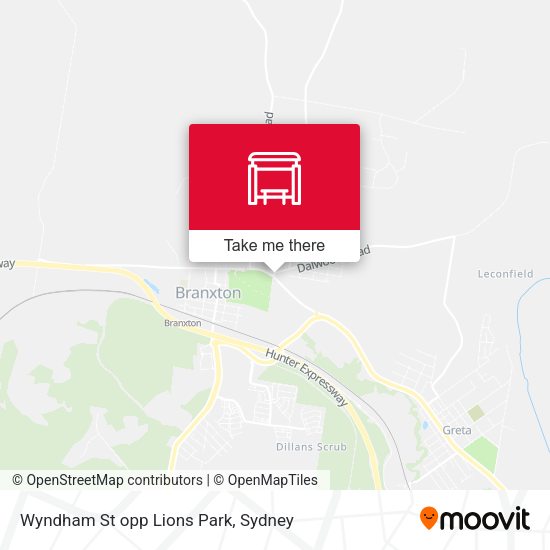 Wyndham St opp Lions Park map