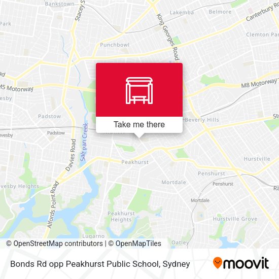 Bonds Rd opp Peakhurst Public School map