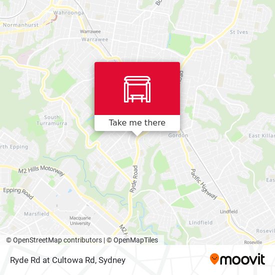 Ryde Rd at Cultowa Rd map