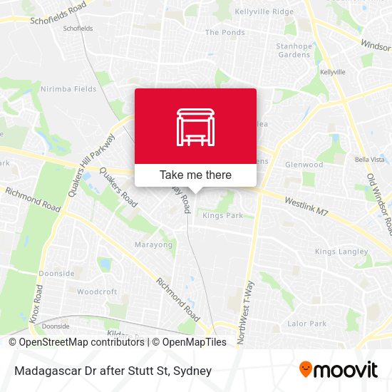 Madagascar Dr after Stutt St map