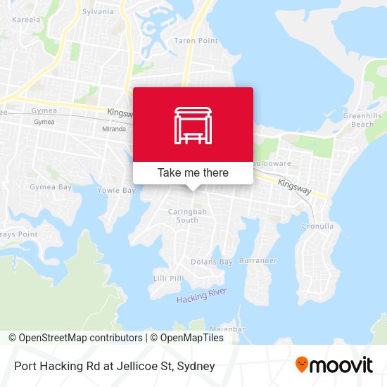 Port Hacking Rd at Jellicoe St map