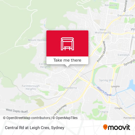 Central Rd at Leigh Cres map