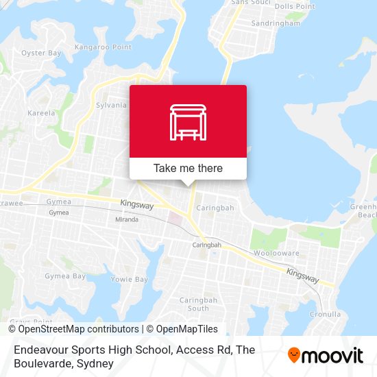 Endeavour Sports High School, Access Rd, The Boulevarde map