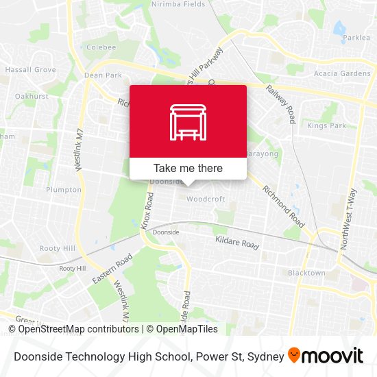 Doonside Technology High School, Power St map