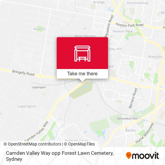 Camden Valley Way opp Forest Lawn Cemetery map