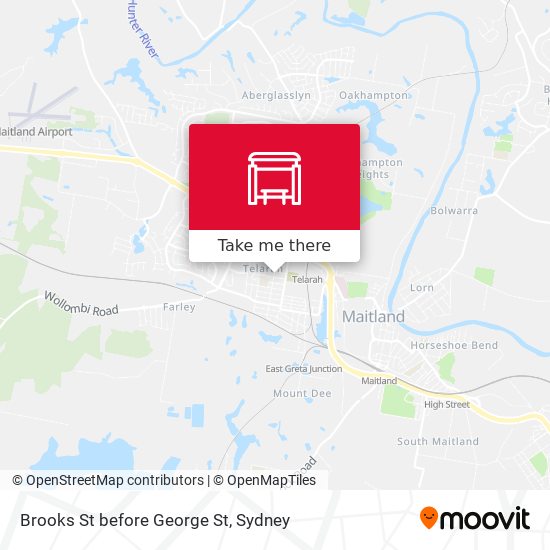 Brooks St before George St map