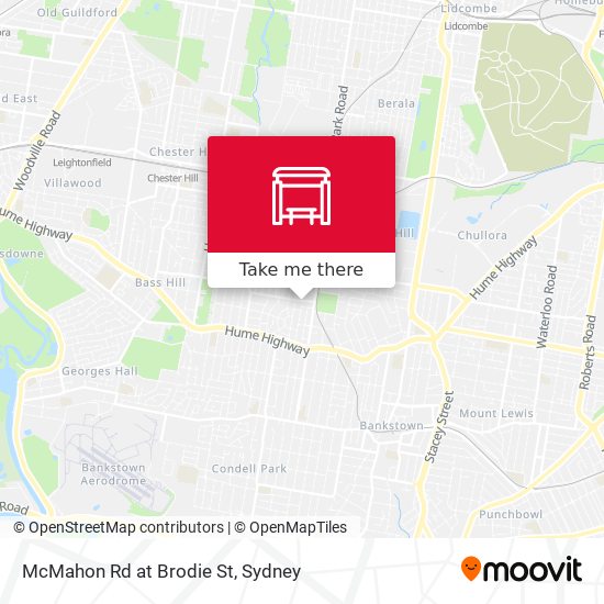 McMahon Rd at Brodie St map
