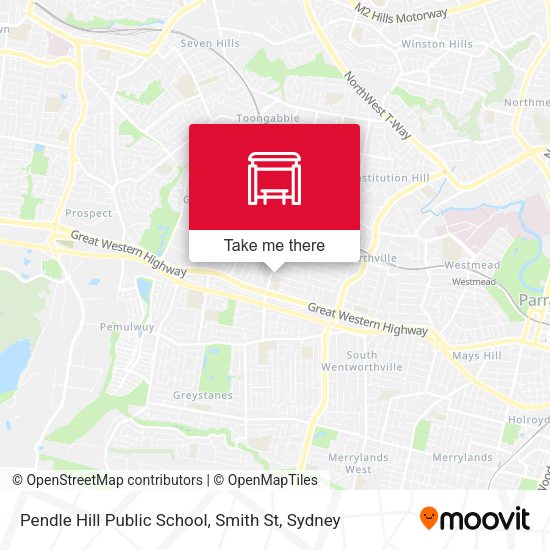 Pendle Hill Public School, Smith St map