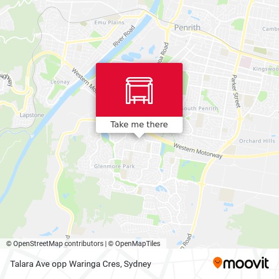 Talara Ave opp Waringa Cres map
