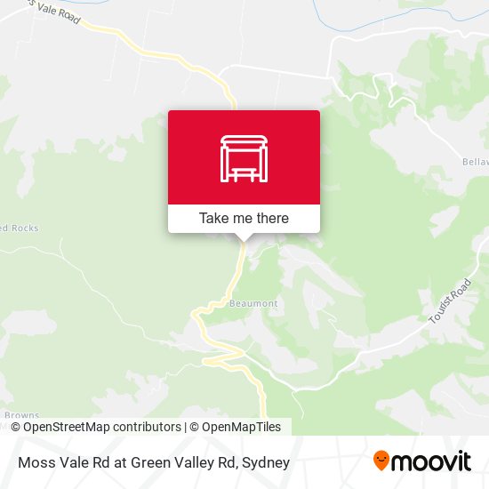 Moss Vale Rd at Green Valley Rd map