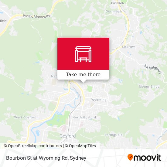Bourbon St at Wyoming Rd map
