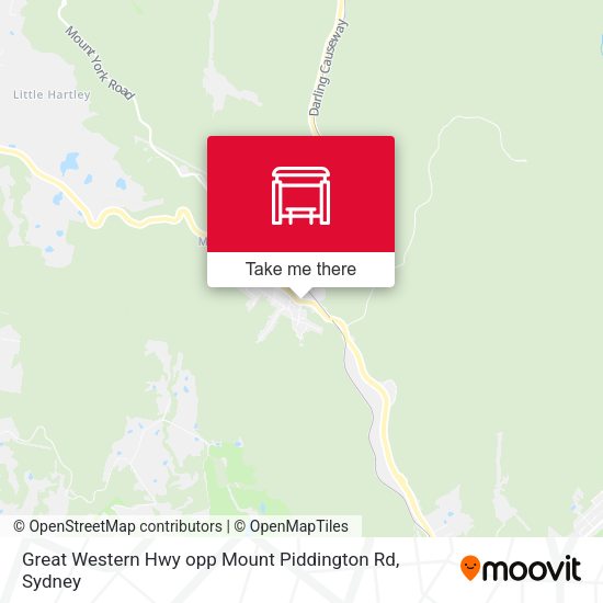 Great Western Hwy opp Mount Piddington Rd map