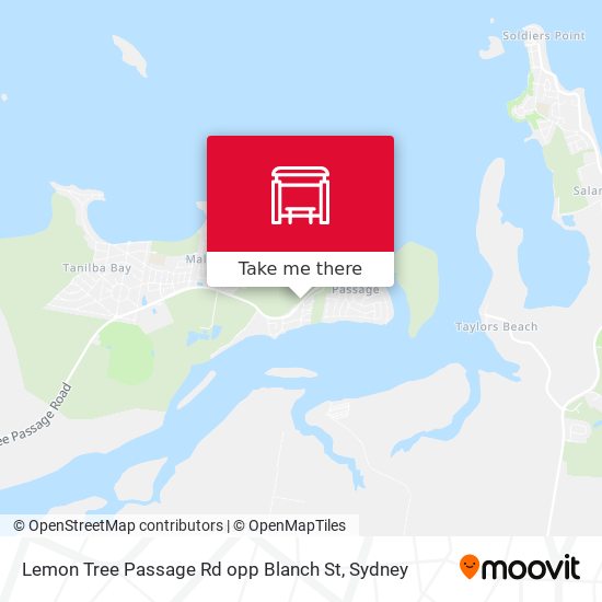 Lemon Tree Passage Rd opp Blanch St map