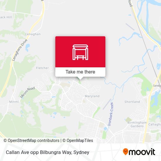 Callan Ave opp Bilbungra Way map