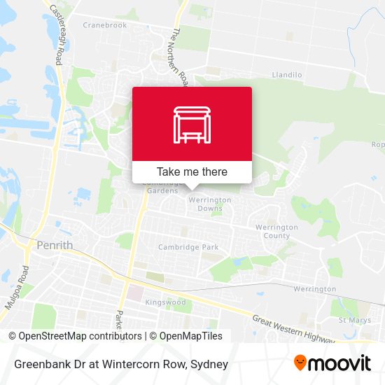 Greenbank Dr at Wintercorn Row map