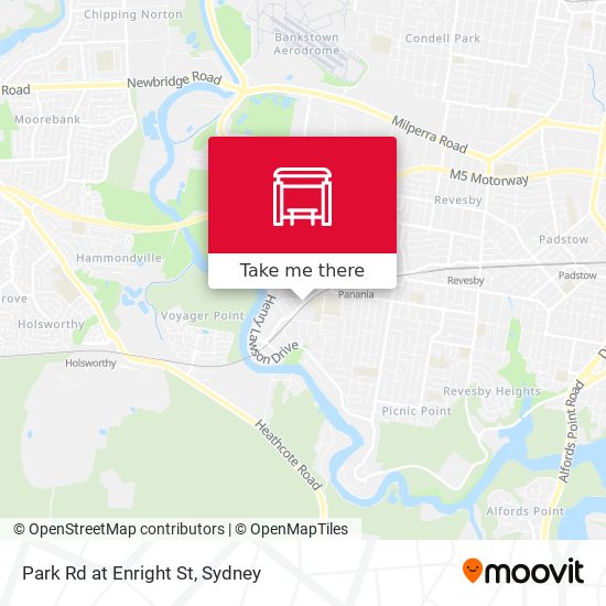 Park Rd at Enright St map