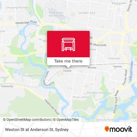 Weston St at Anderson St map